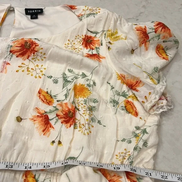 Torrid Mini Swiss Dot Tunic Center Pleat Dress size 2X - Picture 9 of 13